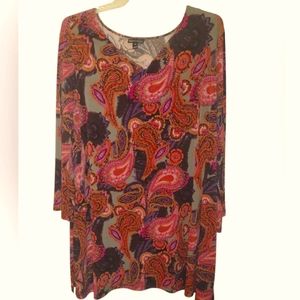 FASHIONBUG™ ||°•°|| "Dark Red Flair" Top